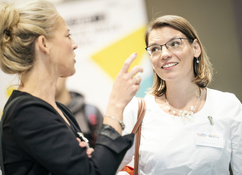 Svenja Ohlemann im Gespräch mit Romy Stühmeier, Projektleitung Boys'Day